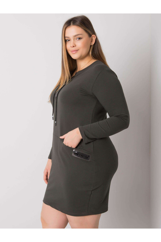 Suknelė-RV-SK-7241.43-tamsus chaki