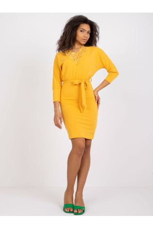 Suknelė-RV-SK-7552.21-šviesiai oranžinė 2