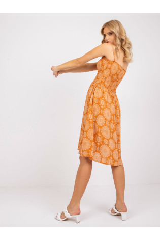 Suknelė - D73771M30314A - tamsiai oranžinė