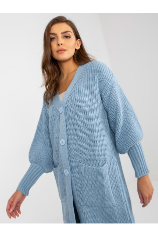 Cardigan-TW-SW-BL-0100.38X-šviesiai mėlyna