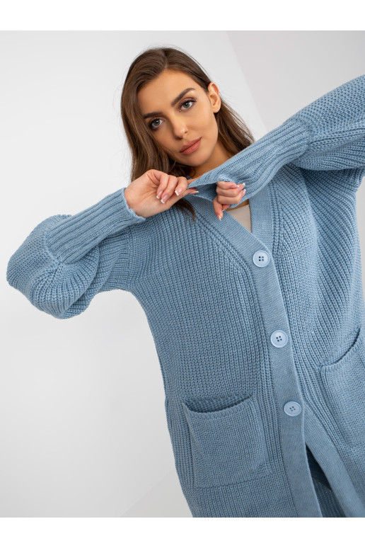 Cardigan-TW-SW-BL-0100.38X-šviesiai mėlyna