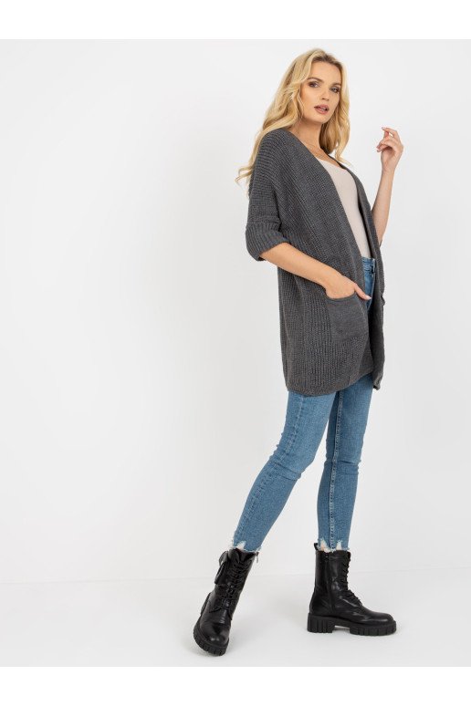 Cardigan-LO-SW-LK-3002.98P-tamsiai pilka