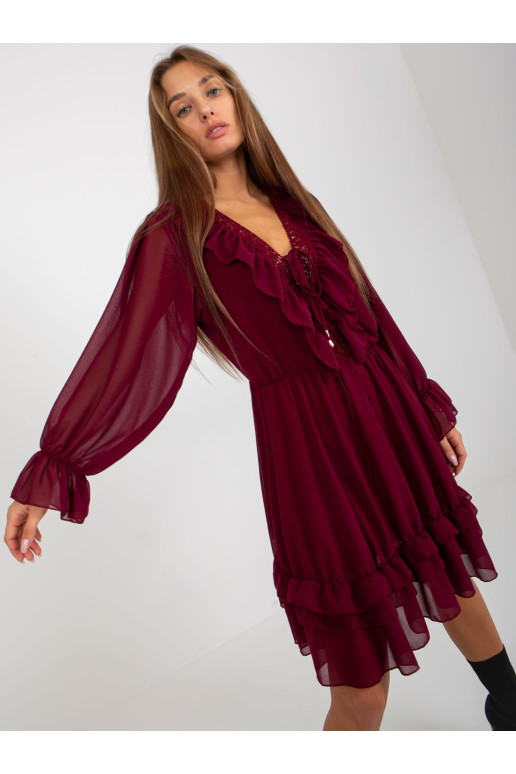 Suknelė-TW-SK-BI-0761.92-bordo
