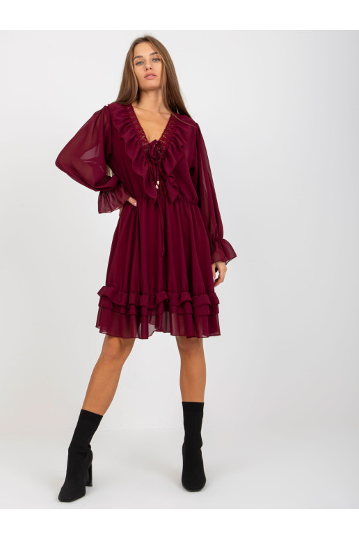 Suknelė-TW-SK-BI-0761.92-bordo