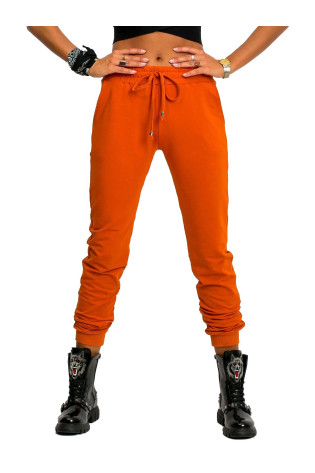 Sportinės kelnės-RV-DR-5040.07X-tamsiai oranžinės spalvos