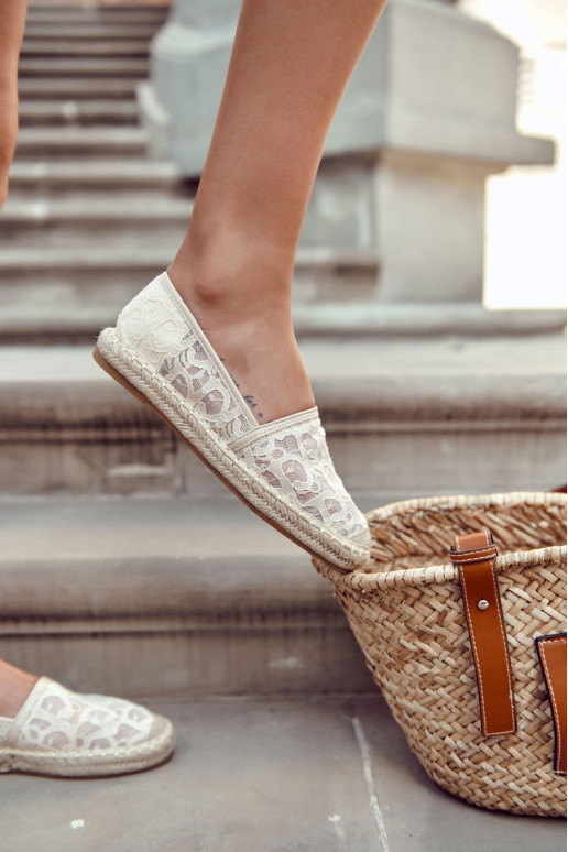 Klasikinės moteriškos espadrilės ažūrinės...