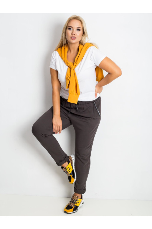 Sportinės kelnės-RV-DR-4765.52-tamsus chaki