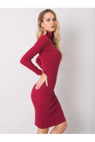 Suknelė-RV-SK-R5133.07P-bordo
