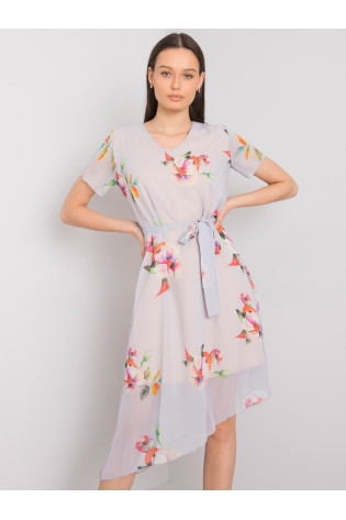 Suknelė-LK-SK-507634.75P-šviesiai pilka