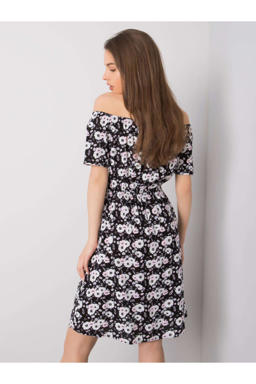 Suknelė-D73771M30244B-juoda ir balta