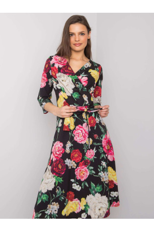 Suknelė-LK-SK-508125.43P-juoda ir raudona