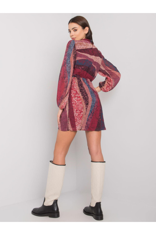 Suknelė-DHJ-SK-15265.90-bordo