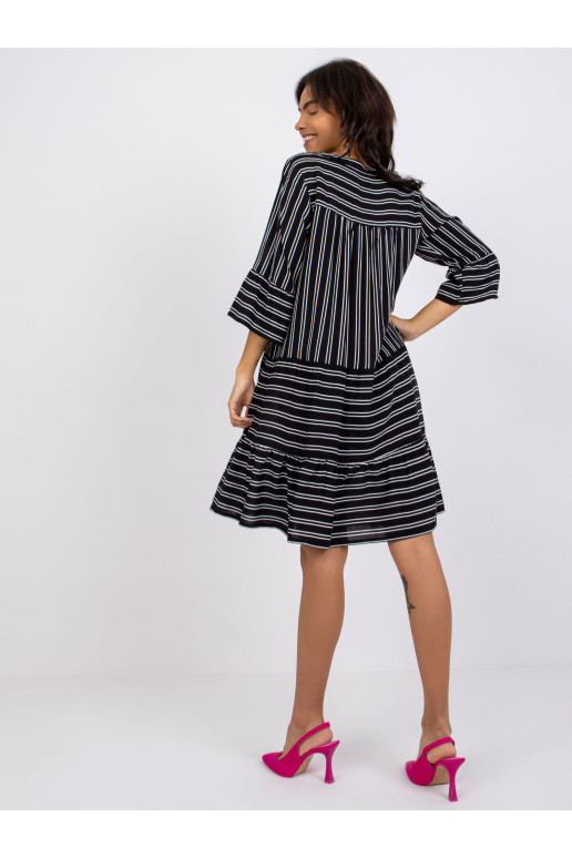 Suknelė-D73771M30214C-juoda ir balta