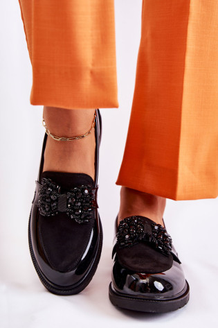 Moteriški Brogues, lakuoti su lankeliu Black Laurent 2