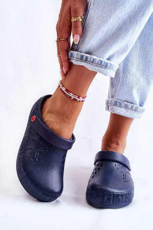 Moteriškos lengvos šlepetės Big Star II275002 Navy