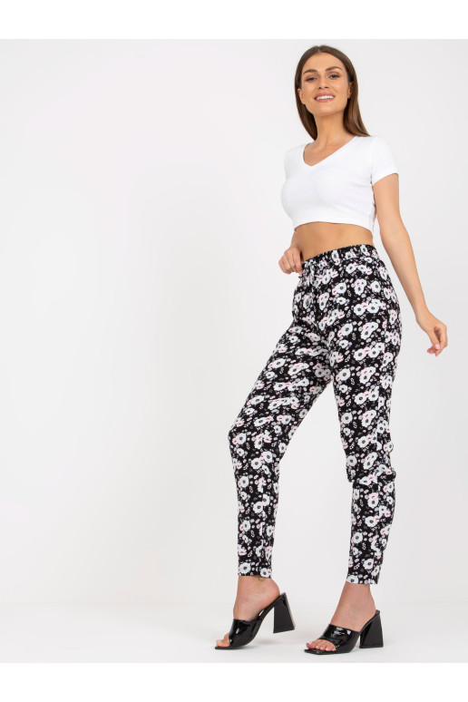 Kelnės - D73771M61869M - Juoda ir balta
