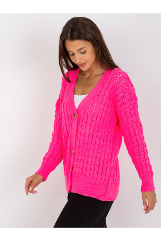 Megztinis-LC-SW-8036.74P-fluo rožinis