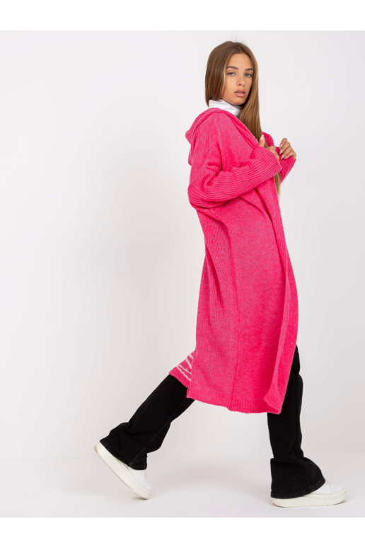 Cardigan-TW-SW-BI-M56.35-fluo rožinė