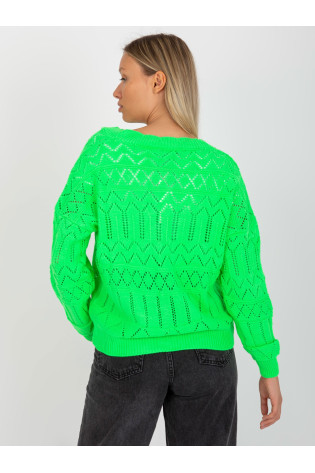 Megztinis-LC-SW-8022.04P-fluo žalias