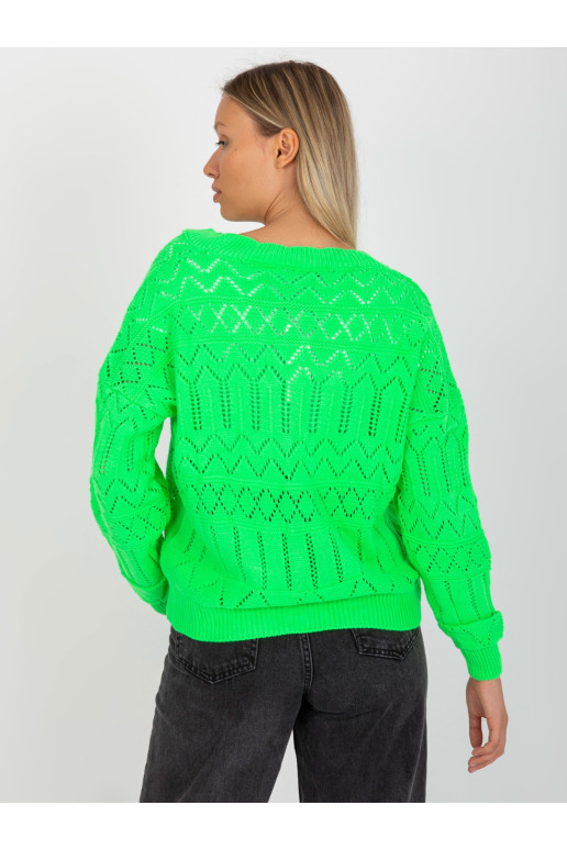 Megztinis-LC-SW-8022.04P-fluo žalias
