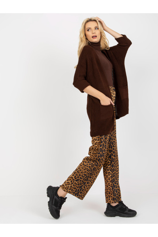 Cardigan-LO-SW-LK-3002.98P-tamsiai ruda