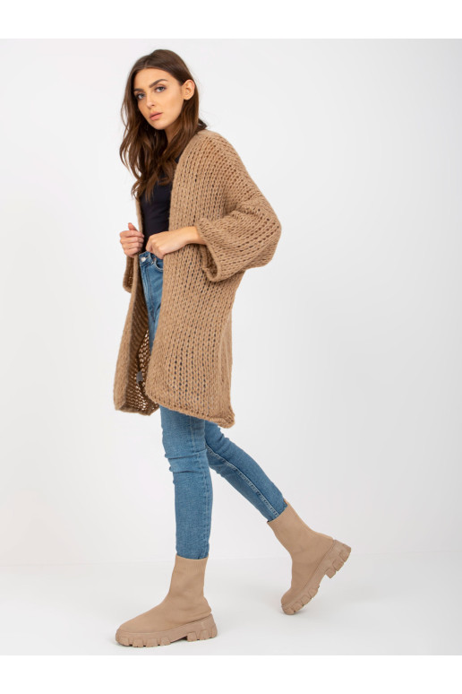 Megztinis-TW-SW-BI-M2202.29X-tamsiai smėlio spalvos