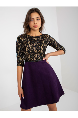 Suknelė-LK-SK-506582.04P-tamsiai violetinė