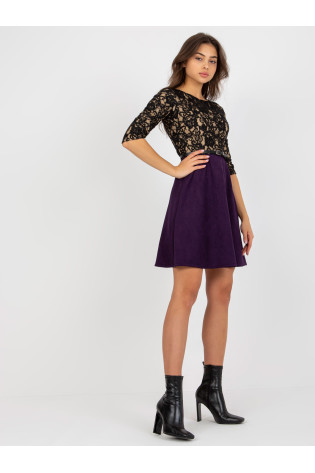 Suknelė-LK-SK-506582.04P-tamsiai violetinė