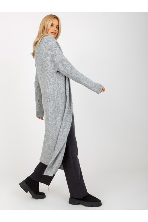 Cardigan-VI-SW-21TU750.31X-pilka