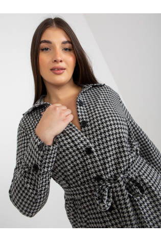 Suknelė-LK-SK-509084.52-pilka-juoda