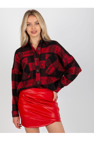 Marškiniai-DN-KS-3990.95P-juoda-raudona