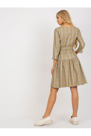 Suknelė-LK-SK-507786.16P-juoda ir geltona