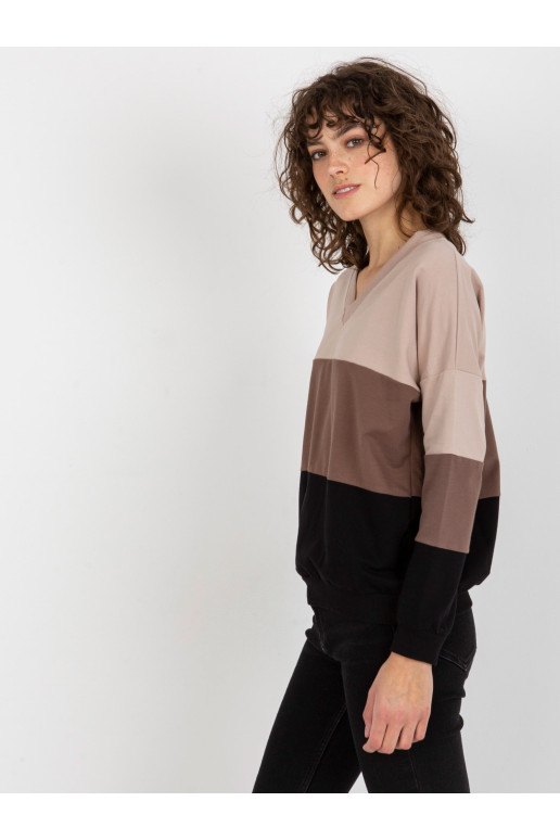 Megztinis-RV-BL-8328.34X-juodas ir smėlio spalvos