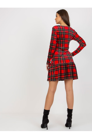 Suknelė-RP-SK-8219.86-juoda ir raudona