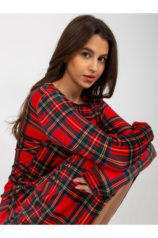 Suknelė-RP-SK-8219.86-juoda ir raudona