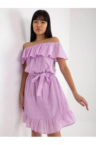 Suknelė-LK-SK-508610.23-šviesiai violetinė