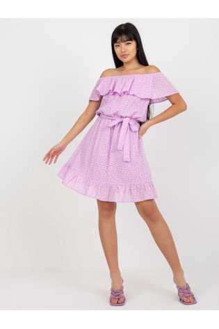Suknelė-LK-SK-508610.23-šviesiai violetinė