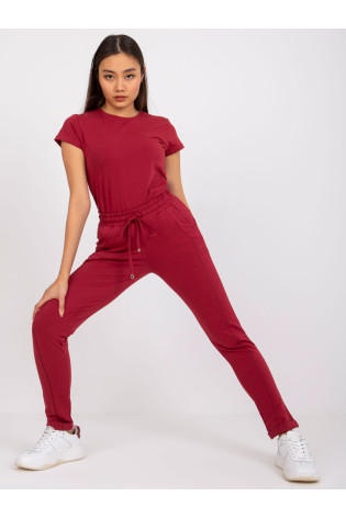 Sportinės kelnės-RV-DR-3589.06X-bordo