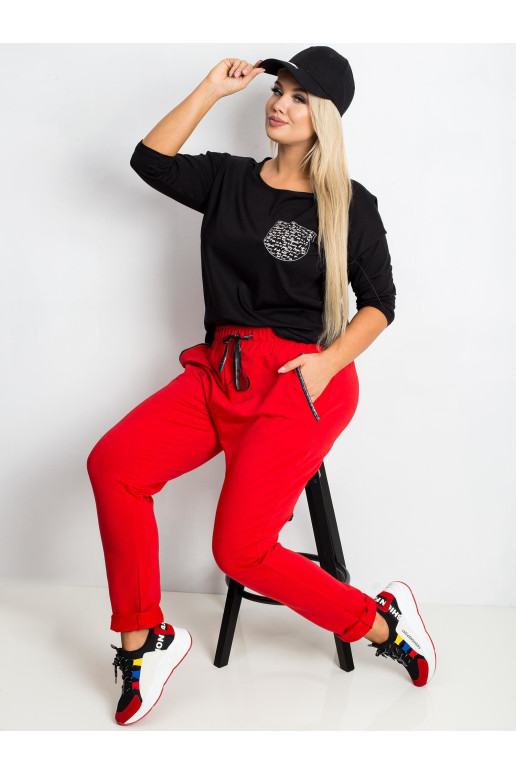 Sportinės kelnės-RV-DR-4765.52-raudona