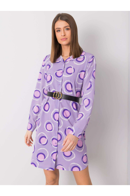 Suknelė-DHJ-SK-12765.11-šviesiai violetinė