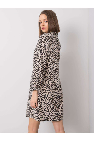 Suknelė-WN-SK-R817.66-šviesiai smėlio spalvos