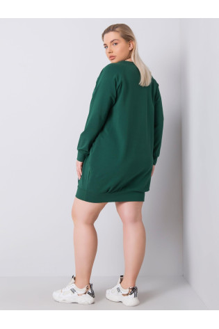 Suknelė-RV-SK-6296.99-tamsiai žalia