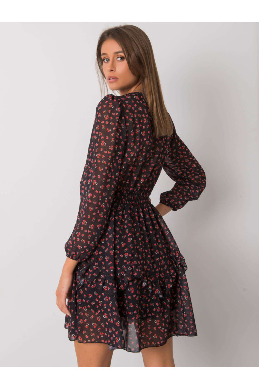 Suknelė-TW-SK-BI-0928-2.23-juoda ir raudona