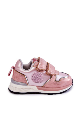 Vaikiški sportiniai bateliai su lipnia atminimo putų sistema Big Star KK374180 Pink