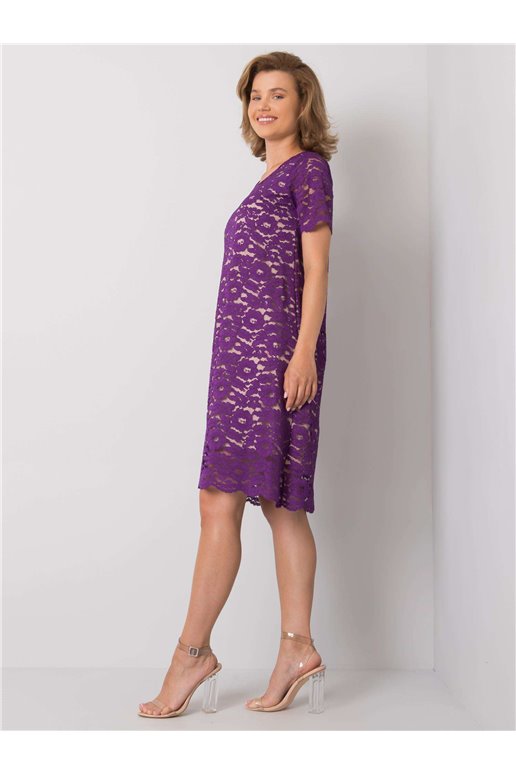 Suknelė-LK-SK-506732.39P-tamsiai violetinė