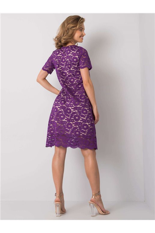 Suknelė-LK-SK-506732.39P-tamsiai violetinė