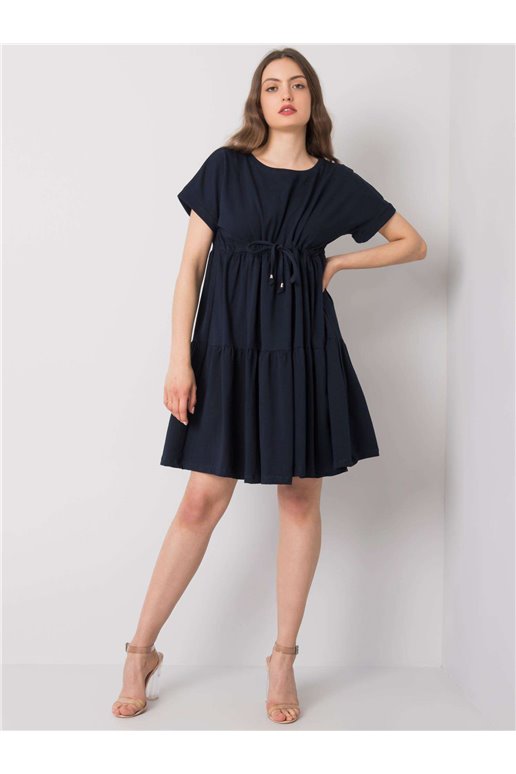 Suknelė-RV-SK-6761.68-tamsiai mėlyna