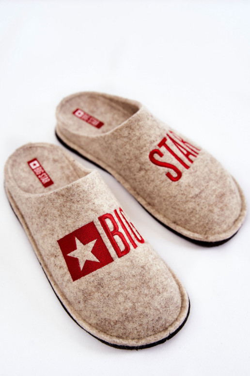 Buitinės šlepetės Big Star KK276021 Smėlio spalvos