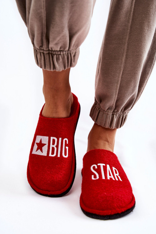 Buitinės šlepetės Big Star KK276022 Raudona