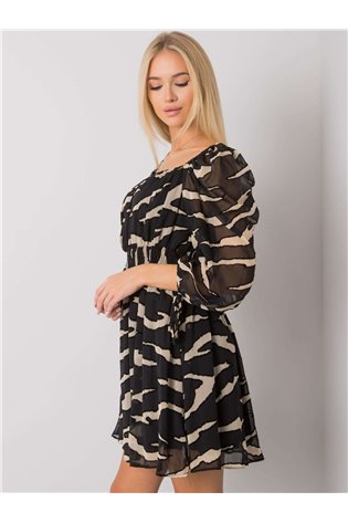 Suknelė-LC-SK-22K-3040.19P-juoda ir balta
